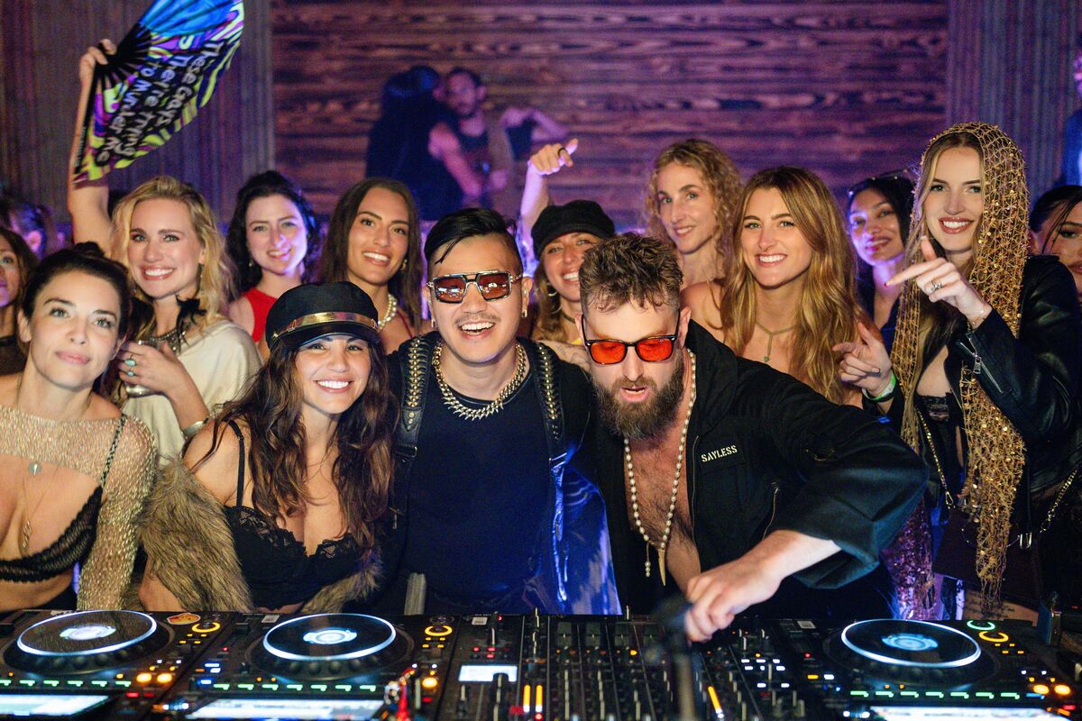 Behind the decks at Stardust